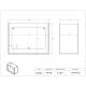 Poltex LGPPEDISP Large PPE Dispenser Box Holder - Diagram Data Sheet