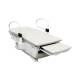 UMF Medical LibertyPRO™ Exam Chair with Manual Back, Adjustable 35" Seat Height, Side Storage Drawer, and Two Electrical Outlets - Flat Back & Adjusted Leg Rest (Image Shown May Include Features or Accessories That Do Not Come Standard on the Base Model)