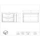 Poltex LOGDWR Two-Drawer Lab Storage with Side Pocket - Diagram Data Sheet