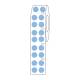 Globe Scientific LTC-13B Cryo Direct Thermal Label Roll for 2.0 mL Tubes - 13 mm Dots, Blue