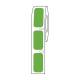 Globe Scientific LTC-27X13G Cryo Direct Thermal Label Roll for Cryogenic Vials - 27 mm x 13 mm, Green