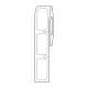 Globe Scientific LTC-27X13W Cryo Direct Thermal Label Roll for Cryogenic Vials - 27 mm x 13 mm, White