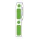 Globe Scientific LTC-33X13-95G Cryo Direct Thermal Label/Dot Combo Roll for 2.0 mL Tubes - 33 mm x 13 mm and 9.5 mm Dots, Green