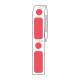 Globe Scientific LTC-33X13-95R	Cryo Direct Thermal Label/Dot Combo Roll for 2.0 mL Tubes - 33 mm x 13 mm and 9.5 mm Dots, Red