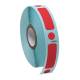 Globe Scientific LTC-38X13-95R Cryo Direct Thermal Label/Dot Combo Roll for 2.0 mL Tubes - 38 mm x 13 mm and 9.5 mm Dots, Red