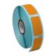 Globe Scientific LTC-38X19N Cryo Direct Thermal Label Roll for Large Tubes, Racks, and Boxes - 38 mm x 19 mm, Orange