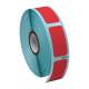 Globe Scientific LTC-38X19R Cryo Direct Thermal Label Roll for Large Tubes, Racks, and Boxes - 38 mm x 19 mm, Red
