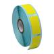 Globe Scientific LTC-38X19Y Cryo Direct Thermal Label Roll for Large Tubes, Racks, and Boxes - 38 mm x 19 mm, Yellow