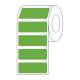 Globe Scientific LTC-51X19G Cryo Direct Thermal Label Roll for Large Tubes, Racks, and Boxes - 51 mm x 19 mm, Green