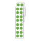Globe Scientific LTC-95G Cryo Direct Thermal Label Roll for 1.5 mL Tubes - 9.5 mm Dots, Green