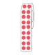 Globe Scientific LTC-95R Cryo Direct Thermal Label Roll for 1.5 mL Tubes - 9.5 mm Dots, Red