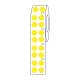 Globe Scientific LTC-95Y Cryo Direct Thermal Label Roll for 1.5 mL Tubes - 9.5 mm Dots, Yellow