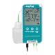 Thermco LTUTREL3016 Dual-Channel Ultra-Low Temperature Data Logger with LCD Display - Front View with Buffer Bottle