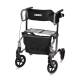 Lumex® LX1000T HybridLX™ Rollator Transport Chair, Titanium - Front View