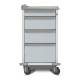 Capsa M-Series M2 Treatment Cart with 4 Drawers (D121) with Key Lock