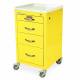 Harloff M3DS1824K04 M-Series Mini Width Short Isolation Cart Four Drawers with Key Lock