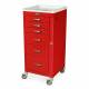 Harloff M3DS1830B06 M-Series Mini Width Tall Emergency Crash Cart Six Drawers with Breakaway Lock, 3" Casters