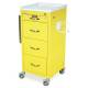 Harloff M3DS1830K04-PPE M-Series Mini Width Tall PPE Isolation Cart Four Drawers with Key Lock