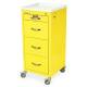 Harloff M3DS1830K04Q M-Series Mini Width Tall Isolation Cart Four Drawers with Key Lock - Quick Ship