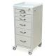 Harloff M3DS1830K06 M-Series Mini Width Tall Procedure Cart Six Drawers with Key Lock