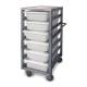Capsa M6206SS TruAir™ Scope Transport Cart with 6-Tray Capacity