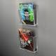 Poltex MAG2VERT Wall Mounted 2-Pocket Magazine Rack - Vertical (Magazines are Not Included)