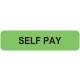 SELF PAY Label - Size 1 1/4"W x 5/16"H