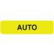 AUTO Label - Size 1 1/4"W x 5/16"H