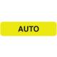 AUTO Label - Size 1 1/4"W x 5/16"H