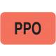 PPO Label - Size 1 1/2"W x 7/8"H