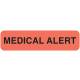 MEDICAL ALERT Label - Size 1 1/4"W x 5/16"H