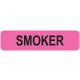 SMOKER Label - Size 1 1/4"W x 5/16"H