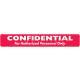 CONFIDENTIAL FOR AUTHORIZED PERSONNEL ONLY Label - Size 6 1/2"W x 1"H