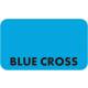 BLUE CROSS Label - Size 1 1/2"W x 7/8"H