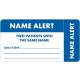 NAME ALERT Label - Size 3 1/4" x 1 3/4" - Wrap Around Style