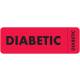 DIABETIC Label - Size 3"W x 1"H - Wrap Around Style