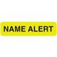 NAME ALERT Label - Size 1 1/4"W x 5/16"H - Fluorescent Chartreuse