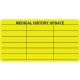 MEDICAL HISTORY UPDATE Label - Size 3 1/4"W x 1 3/4"H