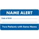 NAME ALERT Label - Size 3 1/4"W x 1 3/4"H