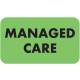 MANAGED CARE Label - Size 1 1/2"W x 7/8"H