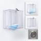 Poltex MASKBULK-M Bulk Mask Holder with Lock - Magnet Mount (Wall Mounted Storage Shown with Screws is Sold Separately, Consumables are Not Included)