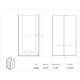 Poltex MASKBX8 Stand Mount Earloop Mask Box Holder, 8 Box Capacity - Diagram Data Sheet