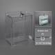 Poltex MASKBXLOK2-W Locking Mask Box Holder - 2 Box Capacity, Wall Mount (Consumables are Not Included)