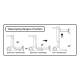 Techno-Aide MCH-SK Sidekick Mobile Panel Positioner - Telescoping Ranges of Motion Illustration