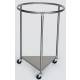 Stainless Steel Round Linen Hamper