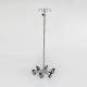 Model MCM295 Stainless Steel IV Pole with 6-Leg Stainless Steel Spider Base & 4-Hook Top