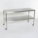 Mid Central Medical MCM509 24" W x 72" L x 34" H Stainless Steel Instrument Table with Shelf (CM109)
