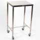 Stainless Steel MCM510 Instrument Table with H-Brace, 16" W x 20" L x 34" H (CM110)