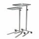 Mid Central Medical MCM730 and MCM731 Stainless Steel Mayo Stands with Knob Control