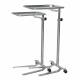 Mid Central Medical MCM730 and MCM731 Stainless Steel Mayo Stands with Knob Control